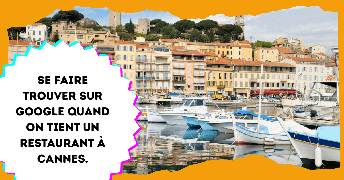 image montrant le port de cannes avec quelques bateaux au premier plan et des immeubles en arrière plan
